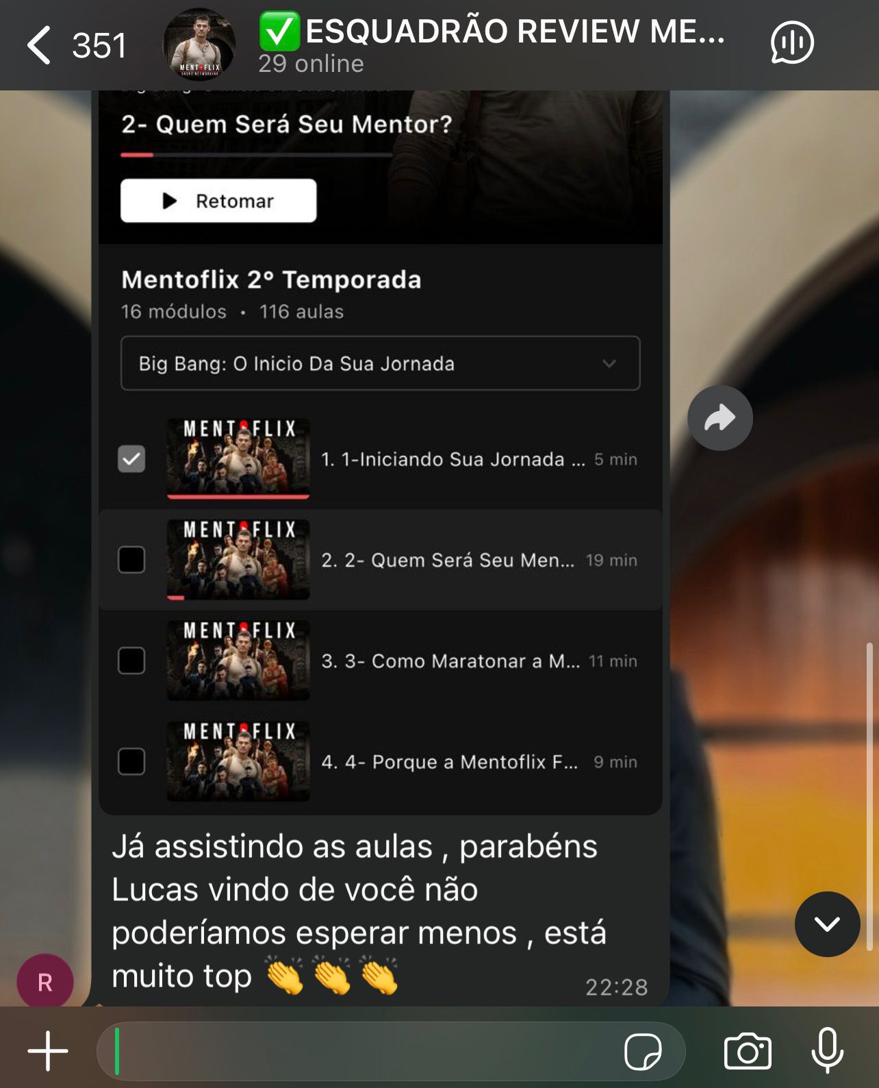 mentoflix resultados