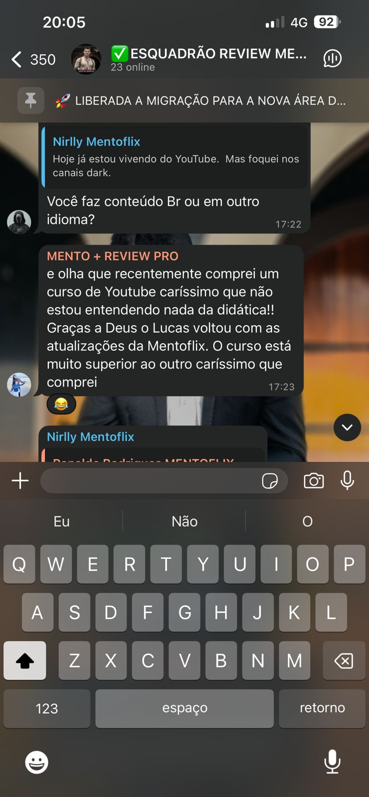 mentoflix depoimentos