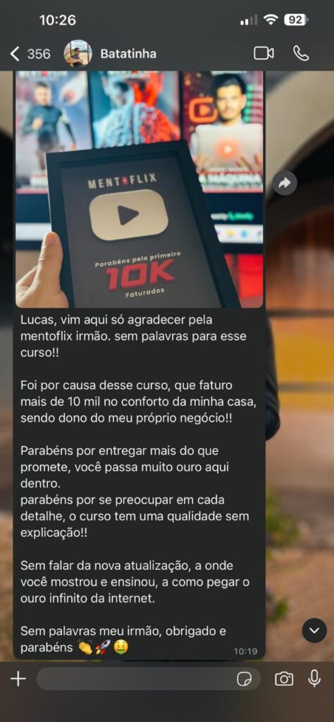 mentoflix resultados